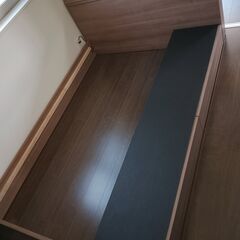 東京インテリア ダブルベッド マットレス＆フレーム コンセント/ベッド下収納付 の画像