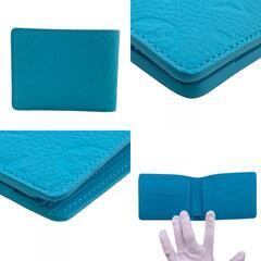 ルイヴィトン LOUIS VUITTON 二つ折り財布 モノグラムトリヨン ポルトフォイユ ミュルティプル M11501 ブルーの画像