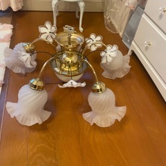 キシマ5灯シャンデリア、ランプアンティーク の画像