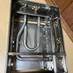 業務用ガス式おでん鍋　2仕切り　lpガス   ホース付き　厨房店舗の画像