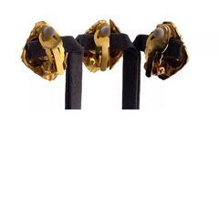 シャネル CHANEL イヤリング マトラッセ ひし形 ゴールドの画像