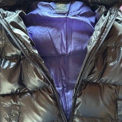 CINEMA レディース　ダウンジャケット　ファーのフード付きの画像