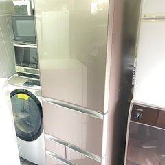 北九州市内配送無料　保証付き 東芝/TOSHIBA 5D冷蔵庫 VEGETA ベジータ GR-G43GXVE(ZN) 426Lの画像
