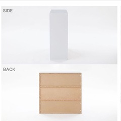 LOWYA　ラック キャビネット 奥行30 大容量 薄型 収納 棚 ロータイプ 木目調  の画像