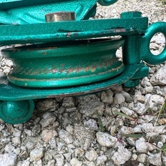 メタルラック2台　スナッチブロック 1t（HHH）フック付き滑車 2個セットの画像