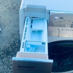 🌸SHARP 洗濯乾燥機  ES-V600-NLの画像
