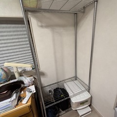 アイリスオーヤマ　メタルラック　ハンガーラック の画像