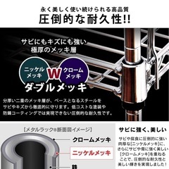 アイリスオーヤマ　メタルラック　ハンガーラック の画像
