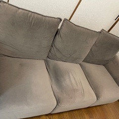 LOWYA 3人掛けカウチソファイベラリーカウチグ（グレー）の画像