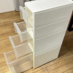 収納ケース4段　スリムタイプの画像