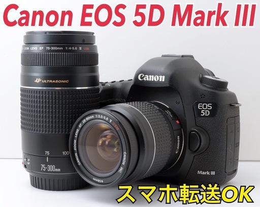 S数約1万回！Canon EOS 5D Mark Ⅲ★フルサイズ機★スマホ転送  1ヶ月動作補償あり！ 安心のゆうパック代引き発送！ 送料、代引き手数料無料！