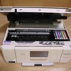 商談中【中古・ジャンク】EPSONプリンター EP-808AW + 互換インクカートリッジ(未開封)の画像