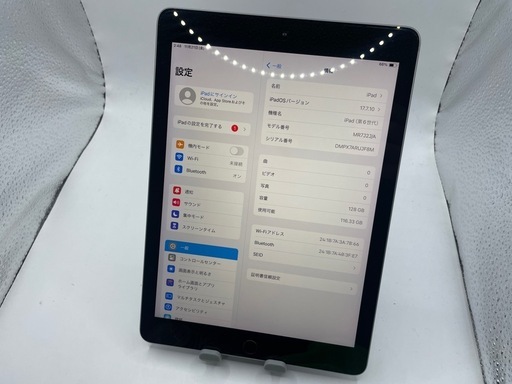 極美品 Apple iPad 第6世代 128GB スペースグレイ wifiモデル #mon251