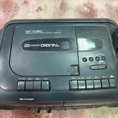 【動作未確認】SHARP QT-C150-B ラジカセ 1993年製 ジャンク品の画像