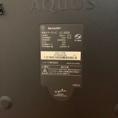 【お売りします】液晶テレビ SHARP AQUOS 32いんち32インチの画像