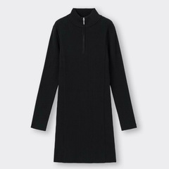 GU ハーフジップミニワンピースの画像