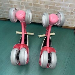 エアーバイク　ピンク　三輪　2台の画像