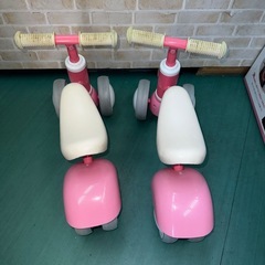 エアーバイク　ピンク　三輪　2台の画像