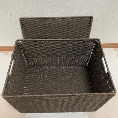 手編み風ペーパーバスケットの画像