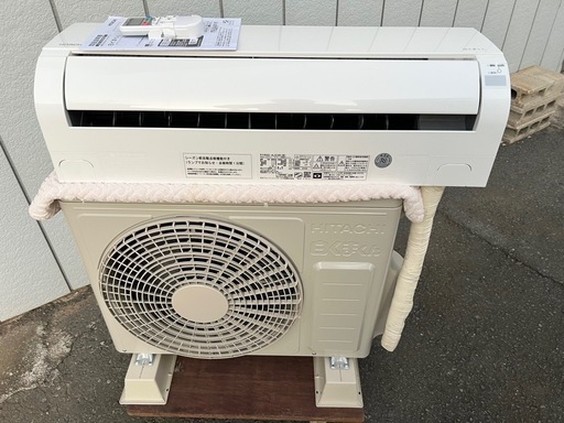 ■新品同様 使用１ヵ月■日立 エアコン 6畳用 2025年製 白くまくん■HITACHI RAS-AJ22R 2.2kw 単相100V 冷媒R32■コンパクトサイズ 内部クリーン ソフト除湿