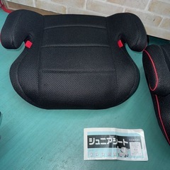 ブースターシート　ジュニアシート　オールメッシュ　ブラック　2台の画像