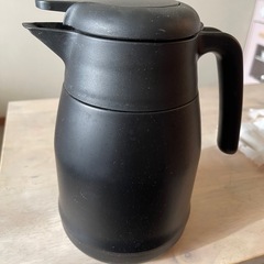 中古 真空ステンレス卓上ポット 1000ml ブラック 保温保冷の画像