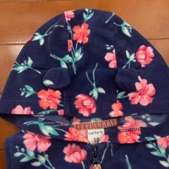 【80】海外べビー服 アウター ベスト フリース くま耳の画像