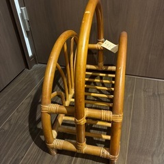 マガジンラック　ラタンの画像