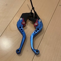 車種不明　何かのアルミレバー　ブレーキレバー　クラッチレバーの画像