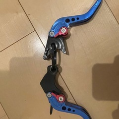 車種不明　何かのアルミレバー　ブレーキレバー　クラッチレバーの画像