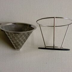 金属メッシュのコーヒードリッパーの画像