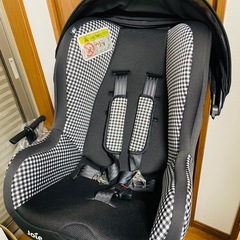 Joie チャイルドシート チルト キャノピー付（ギンガムチェック・ブラック）の画像