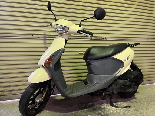 【売約済】実働 BT新品 スズキ CA45A レッツ4 4スト原付 4ストインジェクション スクーター アイボリー