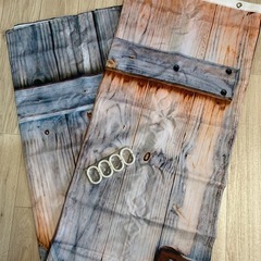 ❤️最終断捨離　早い者勝ち❤️ カッコいい柄　新品未使用　シャワーカーテン　目隠しカーテン撮影の為開封済み　現状引き取り限定の画像