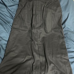 紺色デニム素材スカートの画像