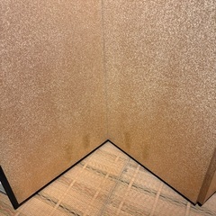 金屏風　大　昭和レトロ　古民家　パーテーションの画像