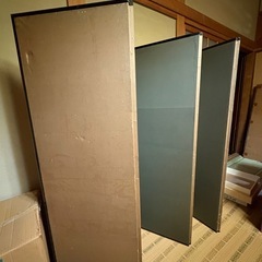 金屏風　大　昭和レトロ　古民家　パーテーションの画像
