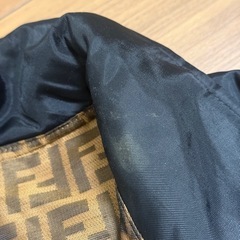 FENDI★ズッカ柄】フェンディ リバーシブル ジップコート FFロゴ ジャケット F809/64 ブルゾン 黒 ブラック アウターの画像