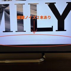 【横線ノイズ故障あり】液晶テレビ40型 レグザ/40M510X の画像