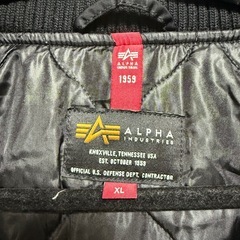【未使用】ALPHA INDUSTRIES フーデッドリブジャケットの画像
