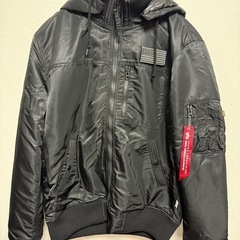 【未使用】ALPHA INDUSTRIES フーデッドリブジャケットの画像