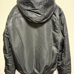 【未使用】ALPHA INDUSTRIES フーデッドリブジャケットの画像