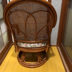 籐椅子(中古品)の画像