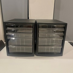 書類小物収納ケース２個の画像