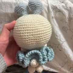 あみぐるみ　うさぎブルーの画像