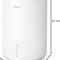 美品⭐︎Levoit Dual 100 加湿器 ホワイト 取扱説明書と箱付きの画像