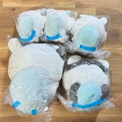 ちいかわ モモンガ 運んでみろッ！ 超BIGぬいぐるみ もぐもぐぬいぐるみ しーぷわぬいぐるみ2 5個セットの画像