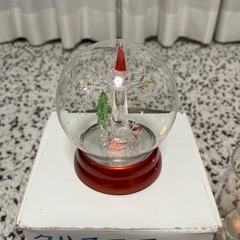 クリスマス　アロマ　キャンドル　サンタクロース　LED　グラスボール　装飾の画像