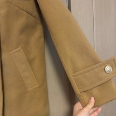 極美品　INGNI ベージュ ダブルブレストコート　ピーコートの画像