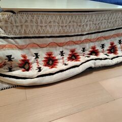 ニトリのコタツとこたつ布団の画像